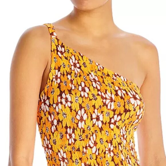 Revolve Faithfull the Brand Khalani Midi Dress Li Reni Floral Yellow Size 4 - Picture 9 of 10